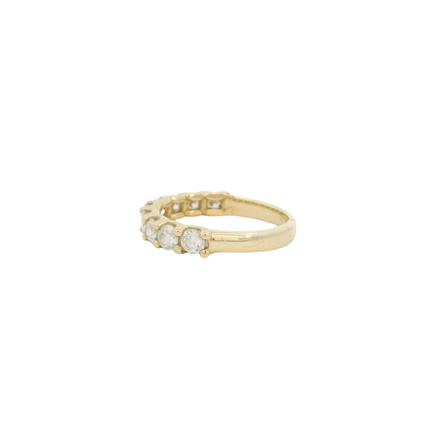 14KY Gold Creations U-Prong 1.20ct Diamond Band Size 7