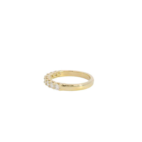 14K Yellow Gold Gold Creations U-Prong .75ct Diamond Band Size 7