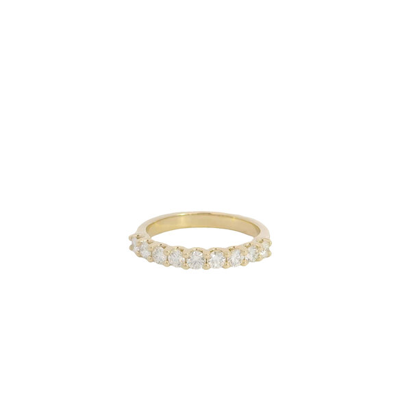 14K Yellow Gold Gold Creations U-Prong .75ct Diamond Band Size 7