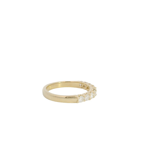 14K Yellow Gold Gold Creations U-Prong .75ct Diamond Band Size 7