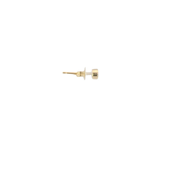 14K Yellow Gold .21ct Round Australian Opal 4mm Post Earrings