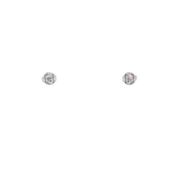 Sterling Silver .35ct Natural Round Ruby Post Earrings