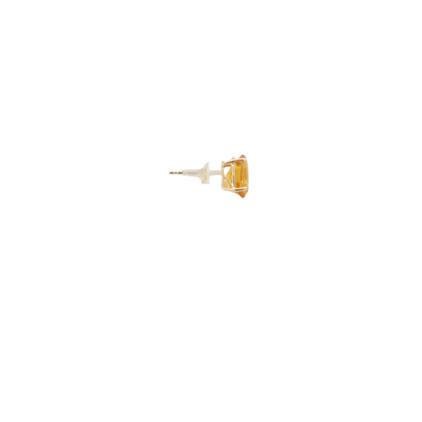 14K Yellow Gold 2.20ct Oval Citrine Post Earrings