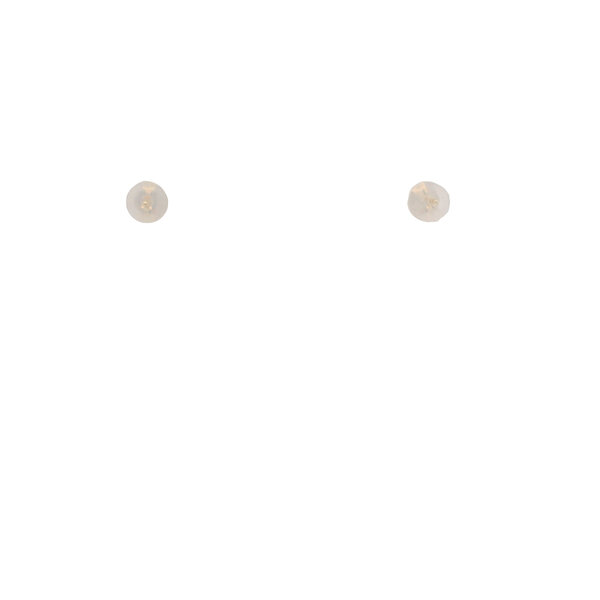 14K Yellow Gold 4-4.5mm White Freshwater Pearl Post Earrings