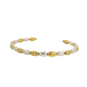 GF/SS Alt Jumbo Rice Bead Cuff