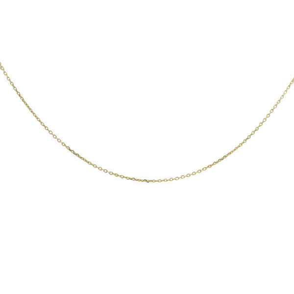 14K Yellow Gold B Favorite 1.1mm Cable Chain - 18"