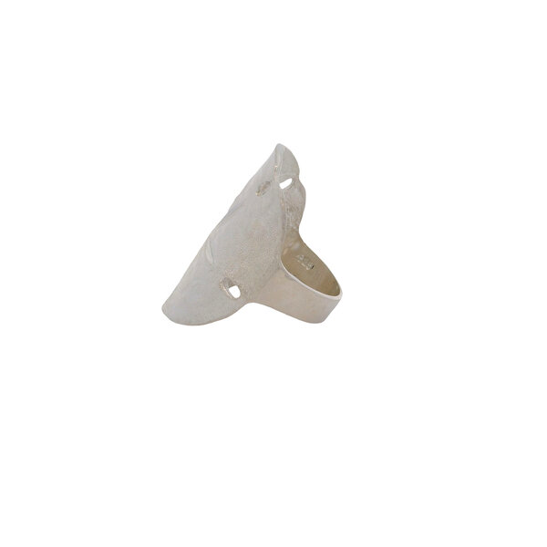 Sterling Silver Handmade Sand Dollar Ring Size 7