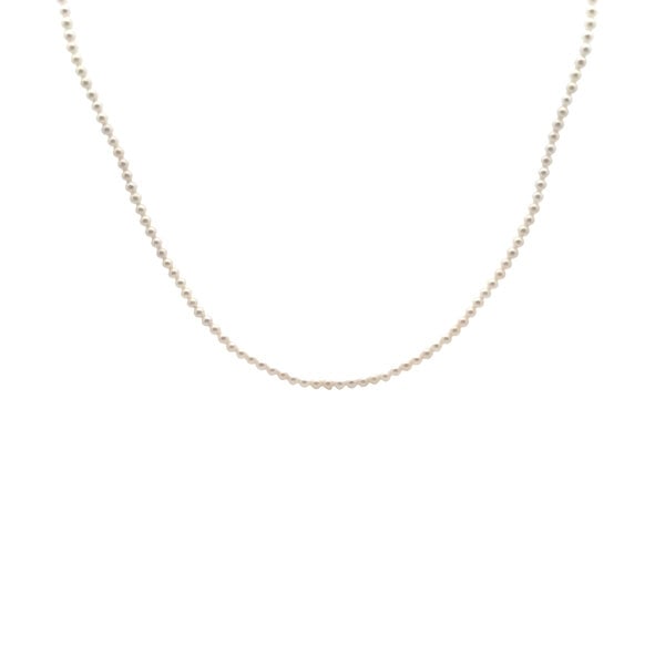 Gold Filled 3mm Freshwater Pearl Necklace 18"