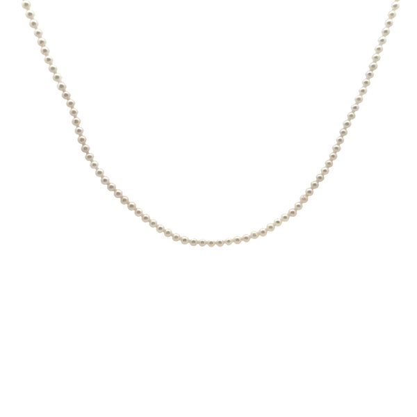 Gold Filled 3mm Freshwater Pearl Necklace 16"