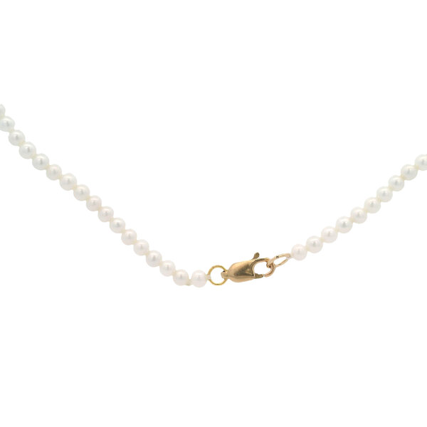 Gold Filled 3mm Freshwater Pearl Necklace 16"