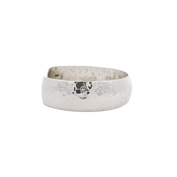 Sterling Silver Hammered Cuff Bracelet