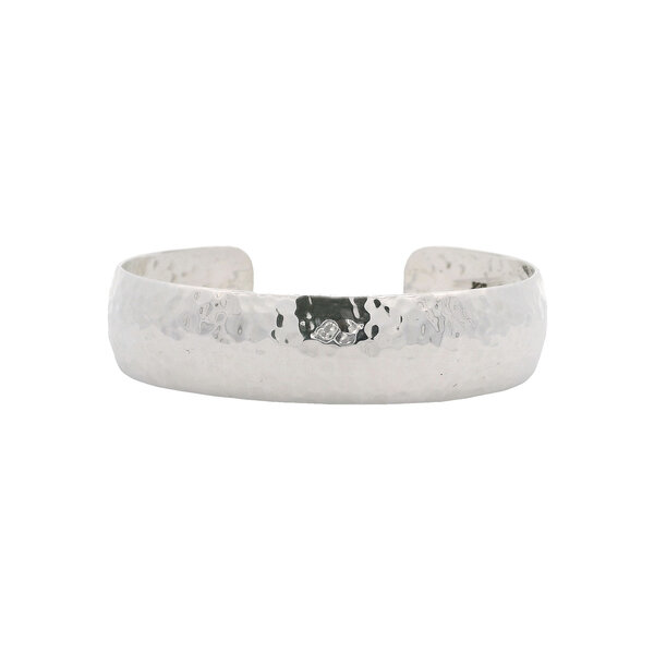 Sterling Silver Hammered Cuff Bracelet