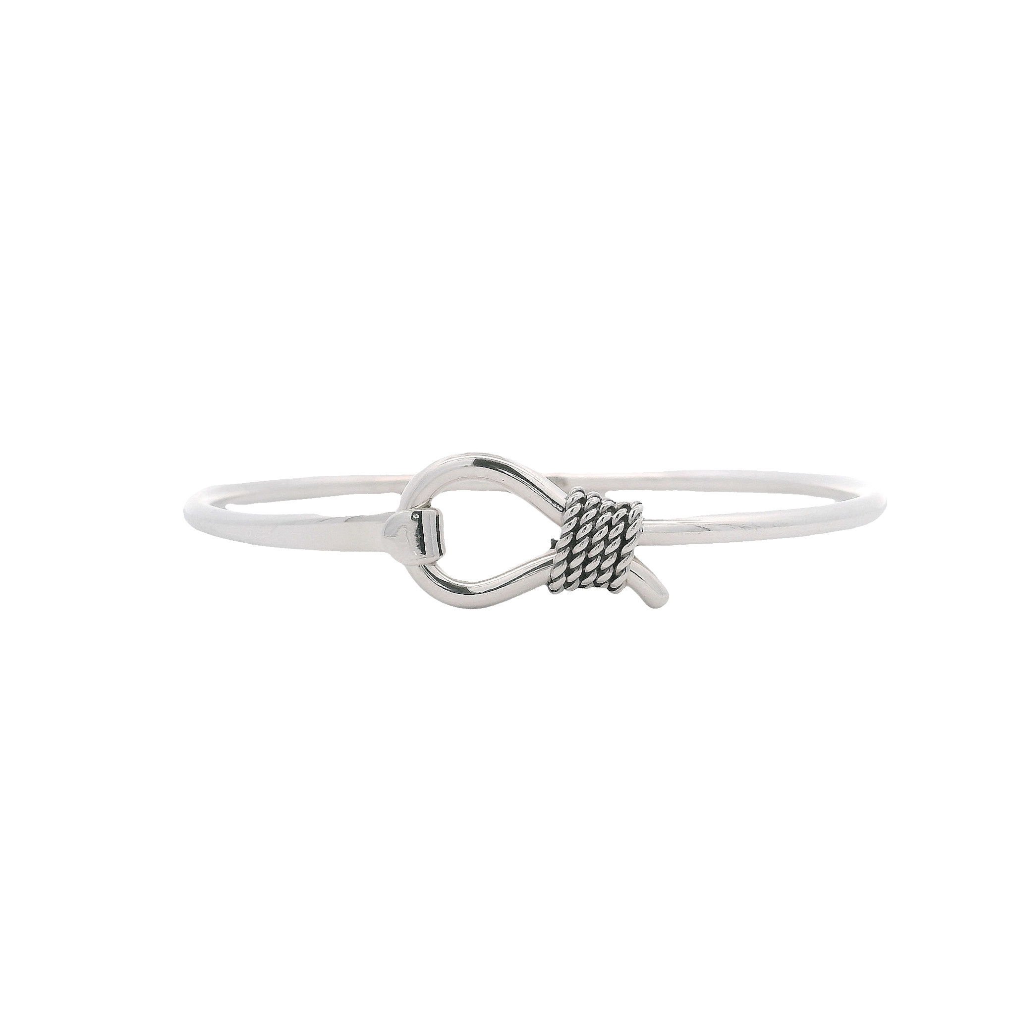 【新品】PRY シュウト Silver Hook Bangle [narrow] SS 2.5mm Rope Detail Hook Bangle - Gold Creations