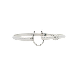 SS 4.5mm Rope Detail Horseshoe Hook Bracelet