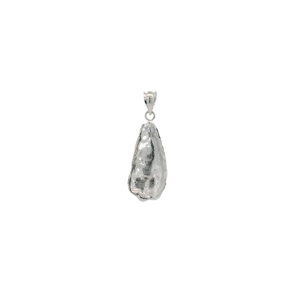 Sterling Silver Gold Creations Oyster Shell Pendant