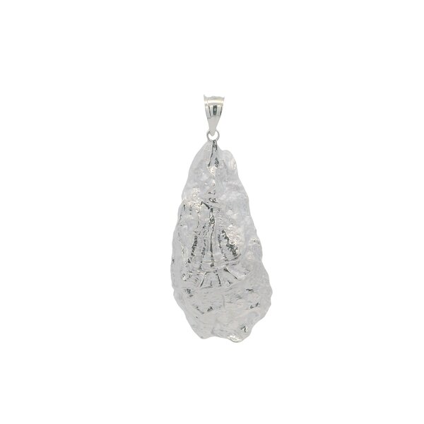 Sterling Silver Gold Creations Oyster Shell Pendant