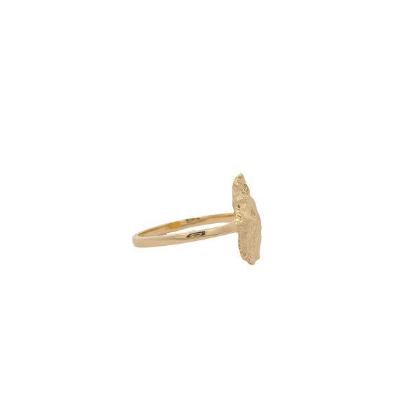 14K Yellow Gold Original Gold Creations Small Oyster Ring Size 8.5