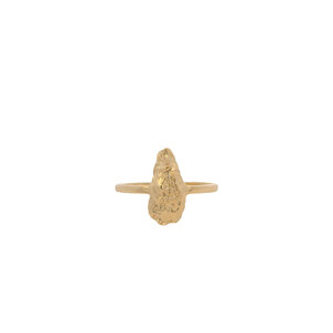 14KY GC Small Oyster Ring Size 7