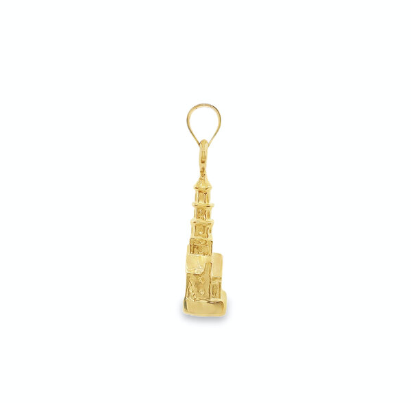 14K Yellow Gold St. Michael Church Charm