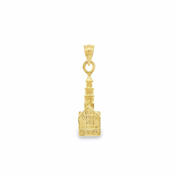 14K Yellow Gold St. Michael Church Charm