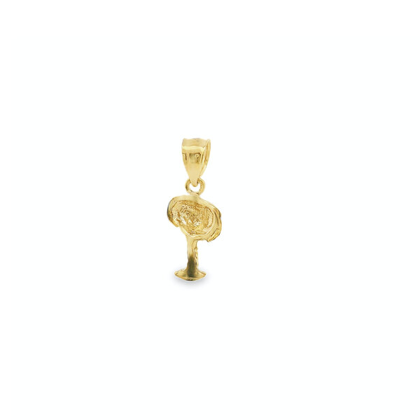 14K Yellow Gold GC Orginal Palmetto Charm 21X8mm