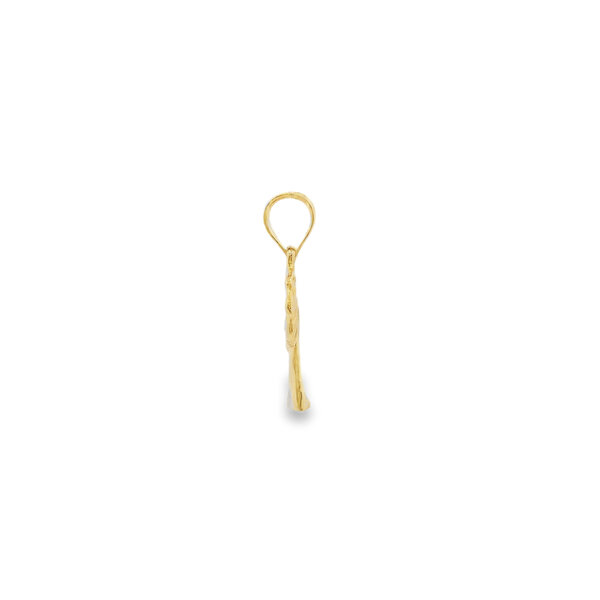 14K Yellow Gold Smooth Palmetto Tree Charm
