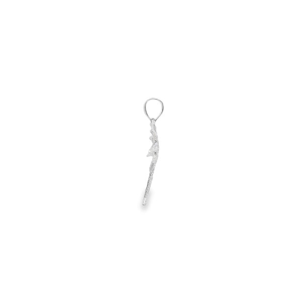 14K White Gold D/C Palmetto No Moon