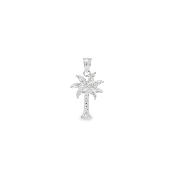 14K White Gold D/C Palmetto No Moon