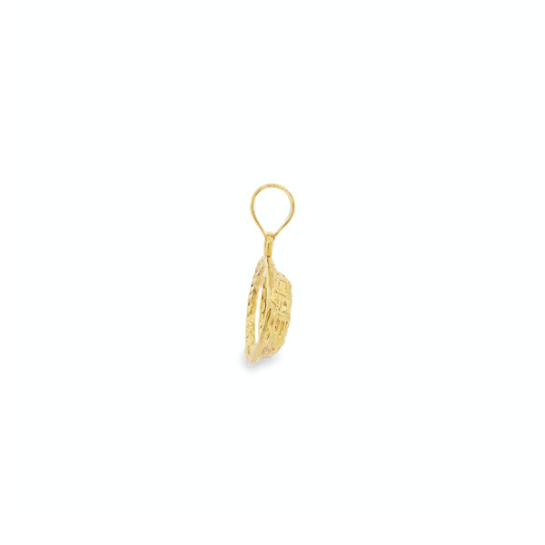 14K Yellow Gold Small Fanner Basket Charm