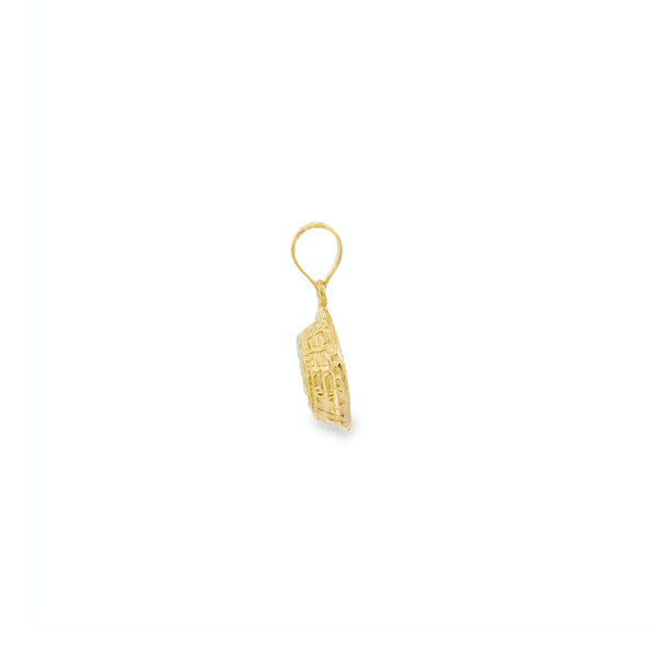 14K Yellow Gold Small Fanner Basket Charm