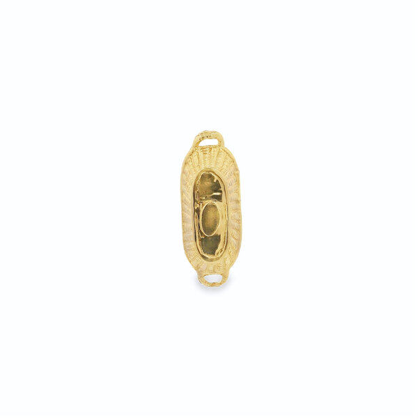 14K Yellow Gold Bread Basket Charm