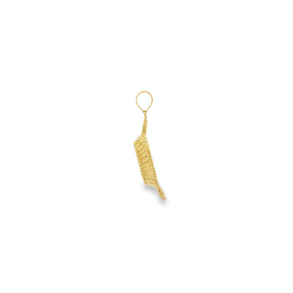 14K Yellow Gold Bread Basket Charm