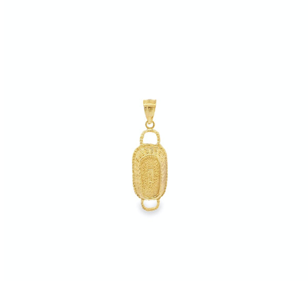 14K Yellow Gold Bread Basket Charm