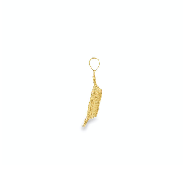 14K Yellow Gold Bread Basket Charm