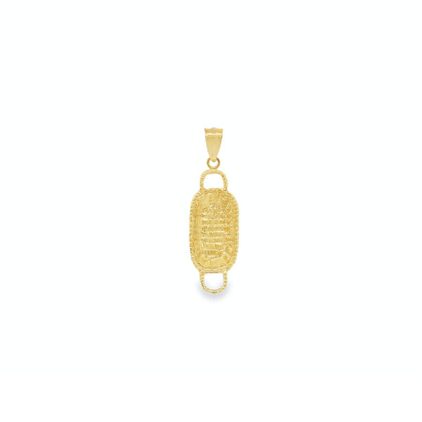 14K Yellow Gold Bread Basket Charm