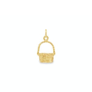 14KY Sweetgrass Basket Charm