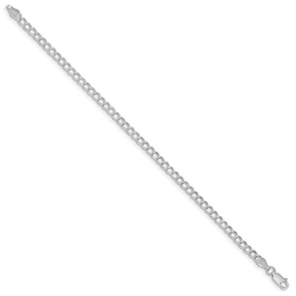 Sterling Silver 3.5mm Charm Bracelet - 8in
