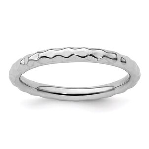 SS Stackable Hammered Band
