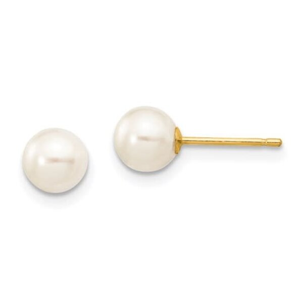14KY FW Pearl Post Earrings