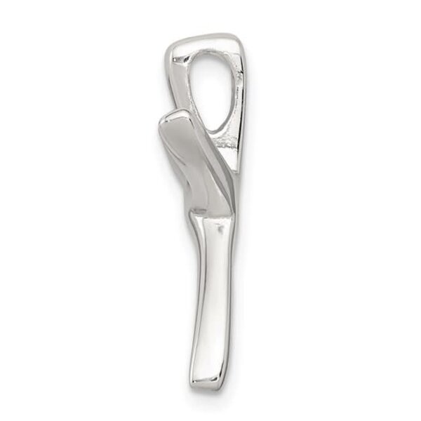 Sterling Silver 23x19mm Starfish Slide Pendant