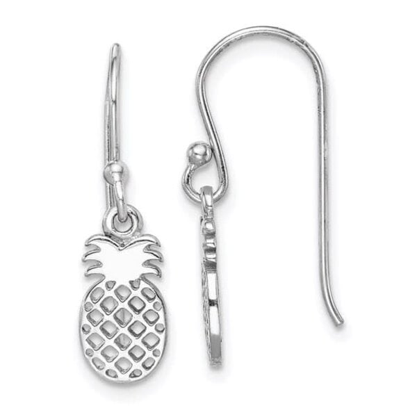 Sterling Silver Pineapple Dangle Earrings