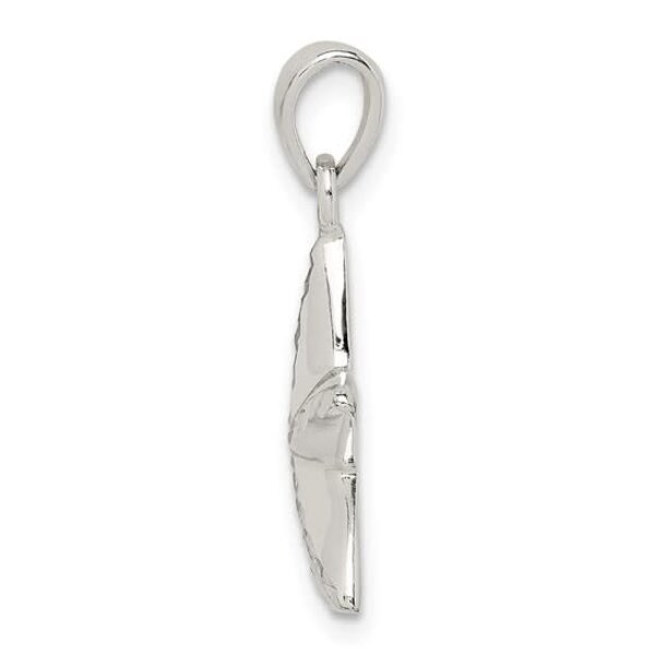 Sterling Silver Diamond Cut Starfish Pendant 19x17mm