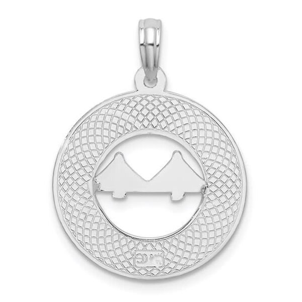Sterling Silver Charleston Bridge Disc Charm