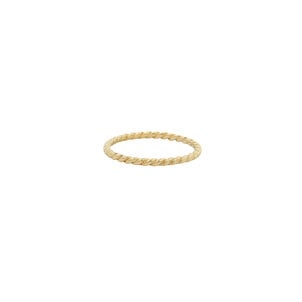 14KY 2mm Polished Sweetgrass Band Sz 7