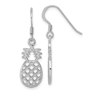 SS Cutout Pineapple Dangle Earrings