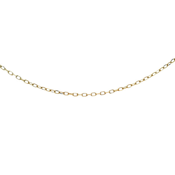 14K Yellow Gold A FAV .8mm Cable Chain 18"