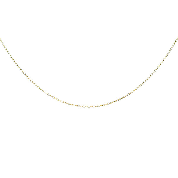 14K Yellow Gold A FAV .8mm Cable Chain 18"