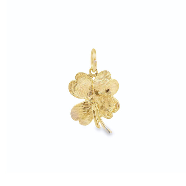 14K Yellow Gold Dogwood Charm