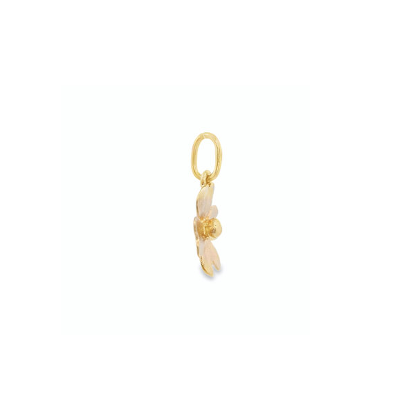 14K Yellow Gold Dogwood Charm