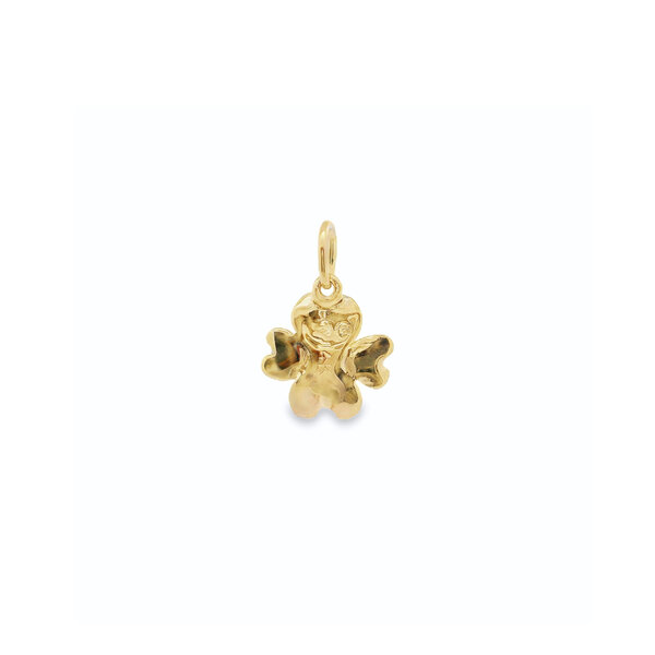 14K Yellow Gold Dogwood Charm